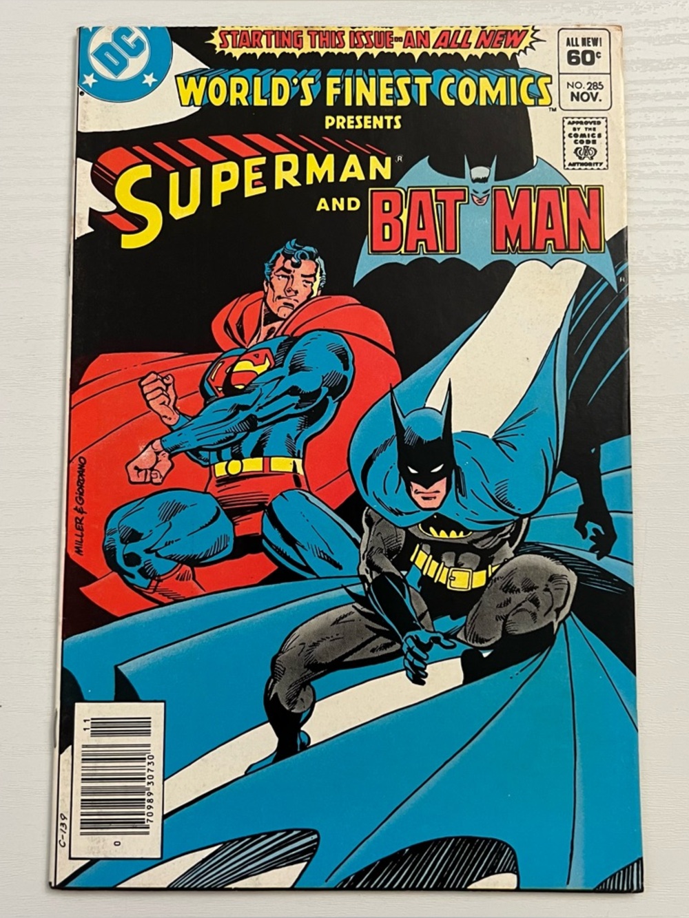 World’s Finest Comics #285 (DC Comics, 1982) Superman Batman Pacman Atari Ad VF+